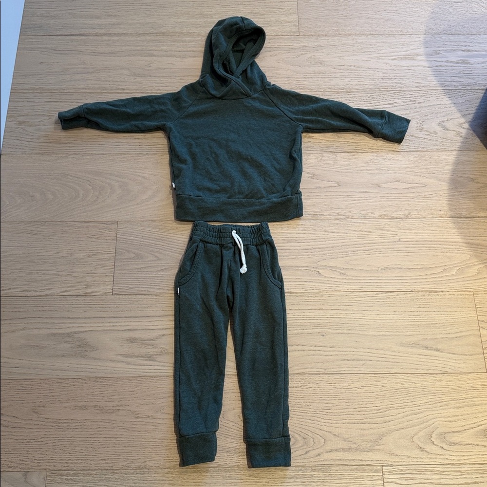 Green Hoodie and Jogger Set